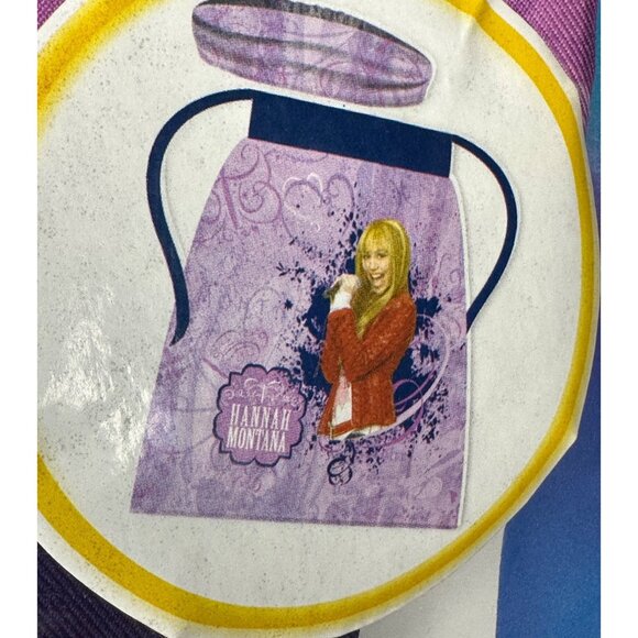 Disney Hannah Montana Tween’s 2 Piece Chef Set W/ Apron & Headband Purple/Pink - Picture 2 of 3